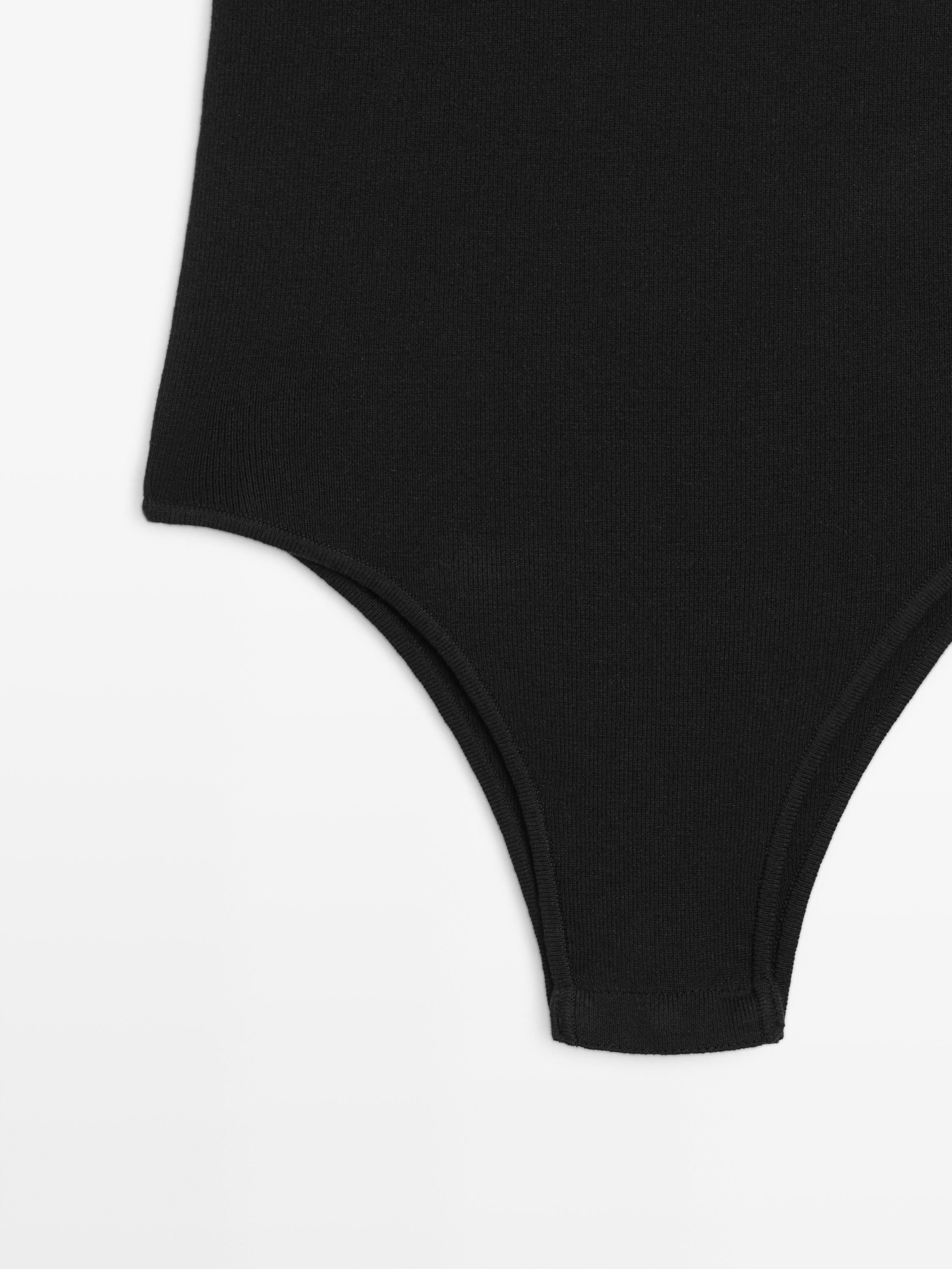 Bodysuit with lace trim detail - STUDIO